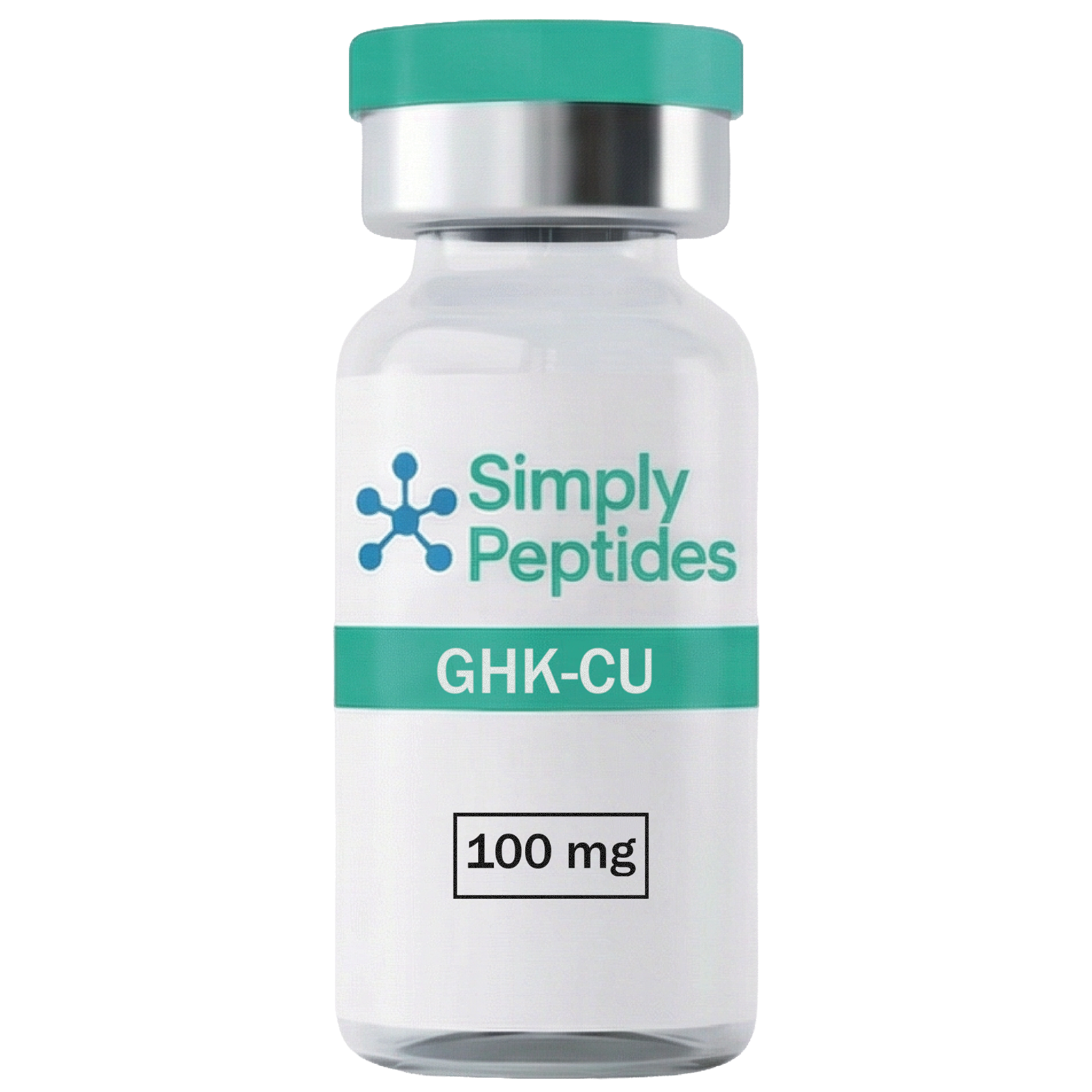 GHK-CU 100mg copper peptide lyophilised powder vial – Simply Peptides UK