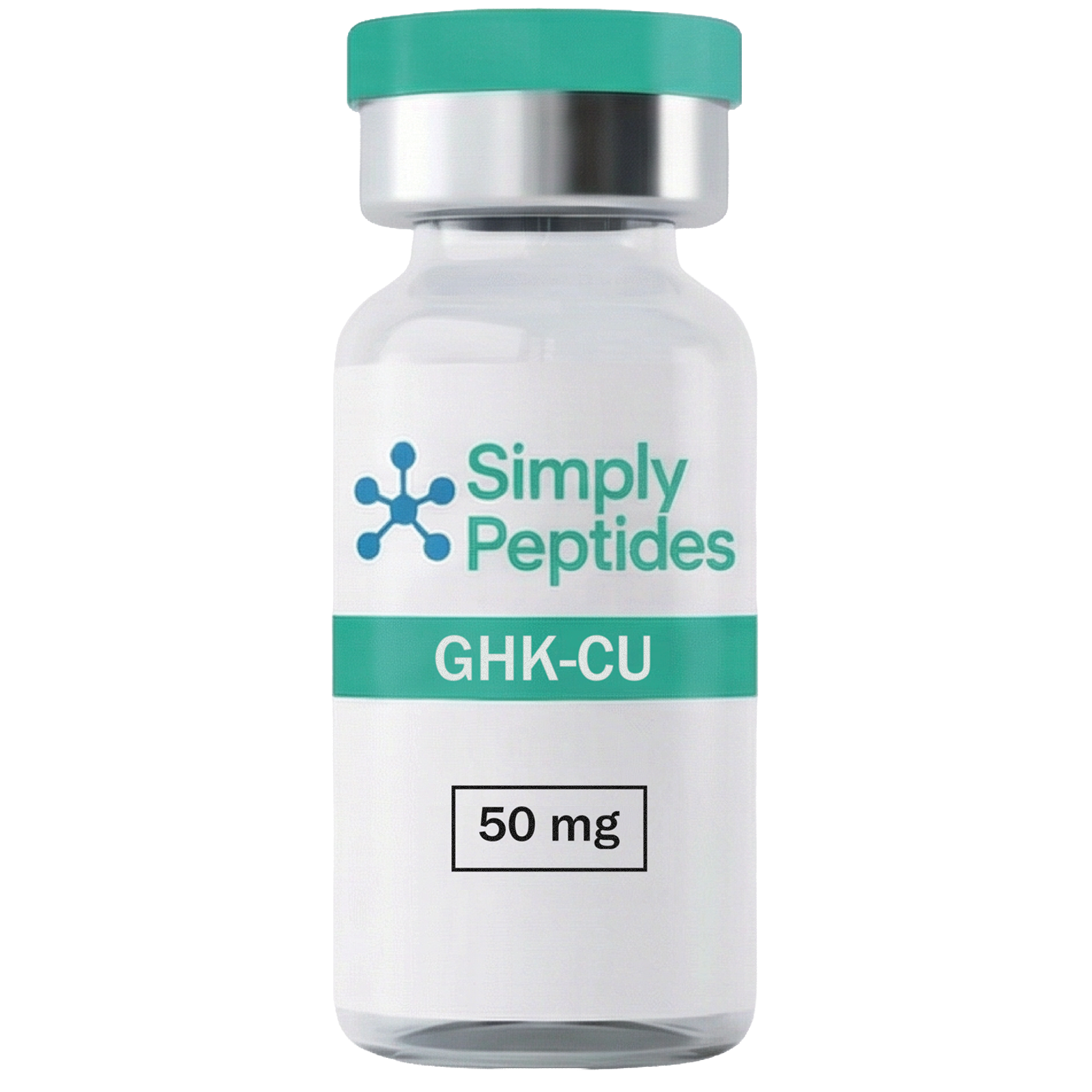 GHK-CU 50mg copper peptide lyophilised powder vial – Simply Peptides UK